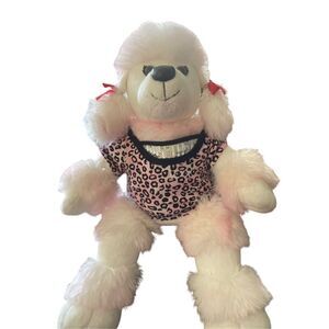 Build A Bear Kids Pink French Poodle Dog Stuffed Plush Toy One Size